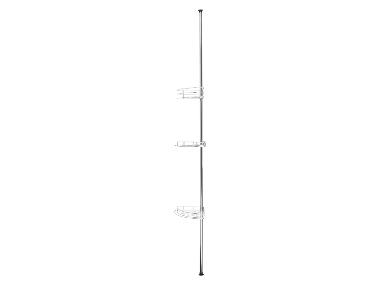 LIVARNO® Telescopisch doucherek, met 3 opbergmanden
