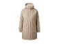 Beige regenjas met capuchon en fleecevoering