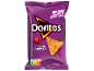 Paarse zak paprikasmaak tortillachips met Nutri-Score label.