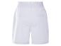 Witte shorts met elastische tailleband.