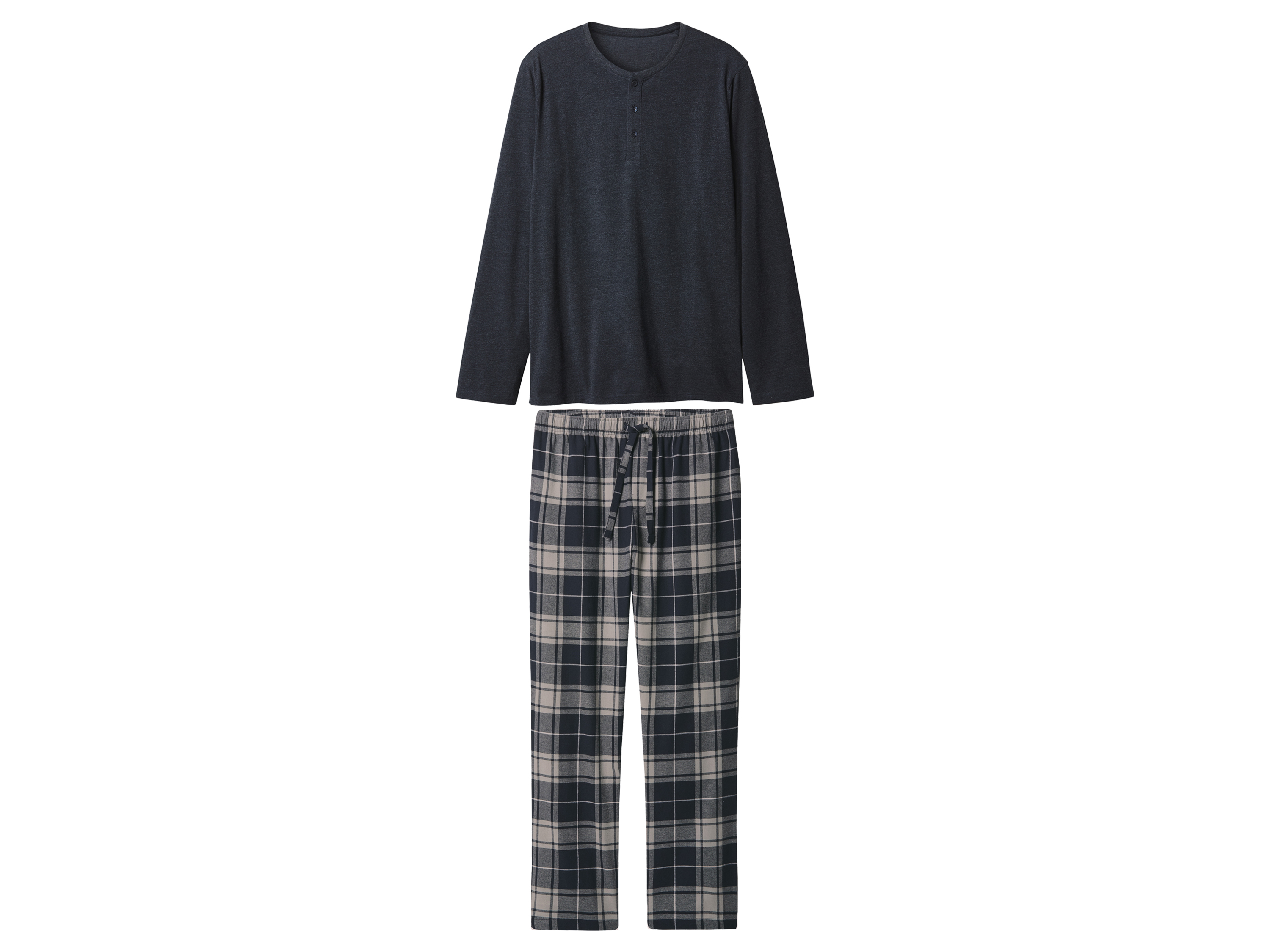 esmara Men Flanellen heren pyjama (Marineblauw, S)