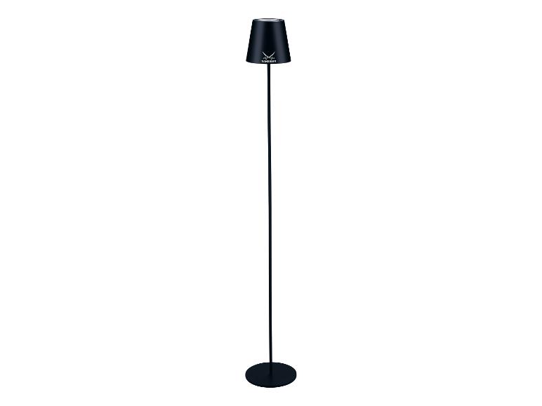 Zwarte Sansibar staande lamp in moderne stijl.