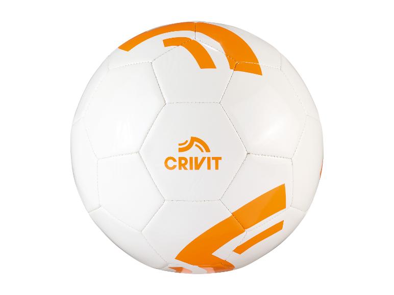 Witte Crivit voetbal met oranje details.
