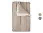 Omkeerbaar dekbed in beige en crème, met stiksels