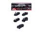Majorette Black Edition set met zwarte speelgoedauto's en displaydoos