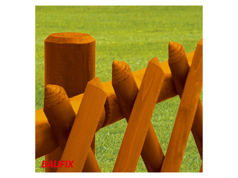 Houten palen voor een hekwerk van Baufix