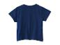 Donkerblauw baby T-shirt met korte mouwen, achteraanzicht
