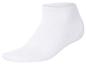 Witte korte katoenen sok met versterkte teen en hiel