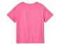 Roze T-shirt met korte mouwen voor kinderen.