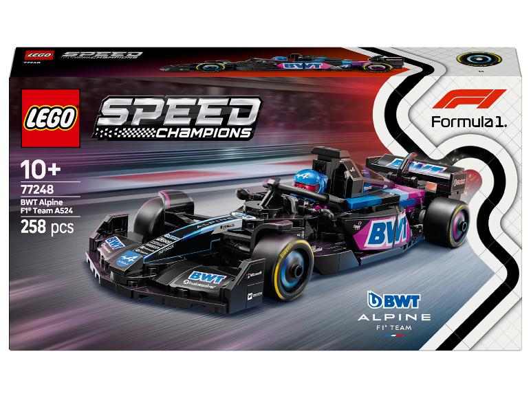 LEGO Speed Champions doos met de BWT Alpine F1 Team A524 raceauto
