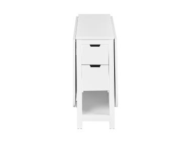 LIVARNO® Houten klaptafel met lades - wit