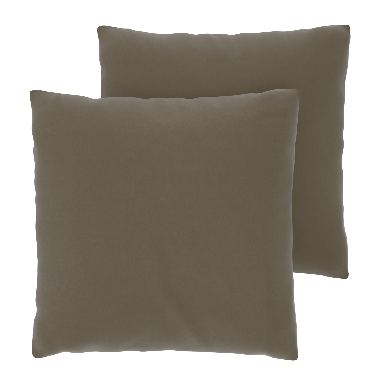 LIVARNO Polyester satijn kussenslopen, 50 x 60 cm, set van 2 (Groen)