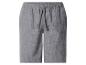 Grijze linnen shorts met elastische tailleband en trekkoord