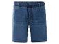 Blauwe jeans shorts met trekkoord.