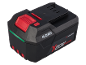 Zwarte 20V 4.0Ah accu met rode knoppen en groene indicator