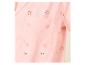 Roze pyjama met bloemenborduursel en zak.
