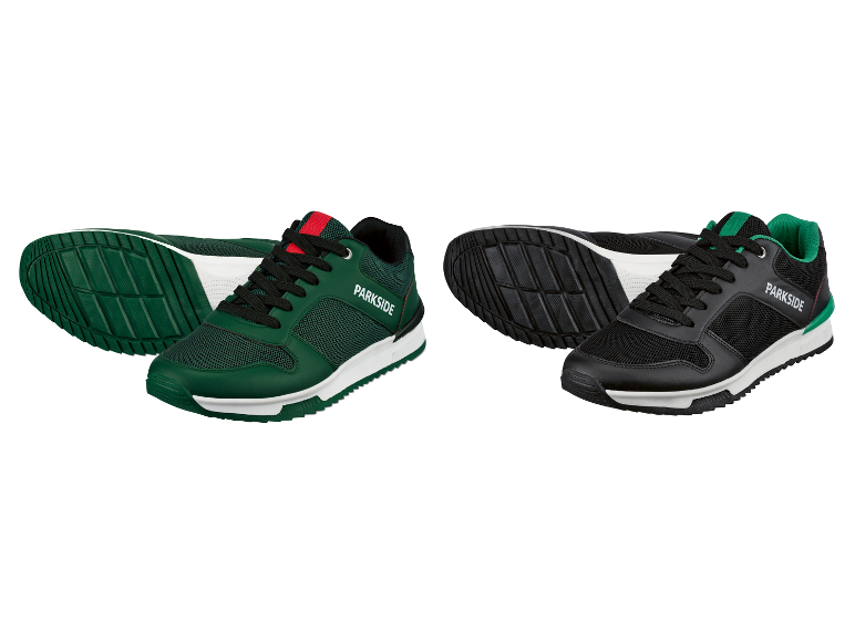Parkside sportschoenen: groene en zwarte modellen.
