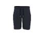 Donkerblauwe sportshort met trekkoord en geribbelde tailleband.