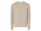 Een beige longsleeve trui met ronde hals.