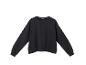 Zwart sweatshirt met lange mouwen en ronde hals.