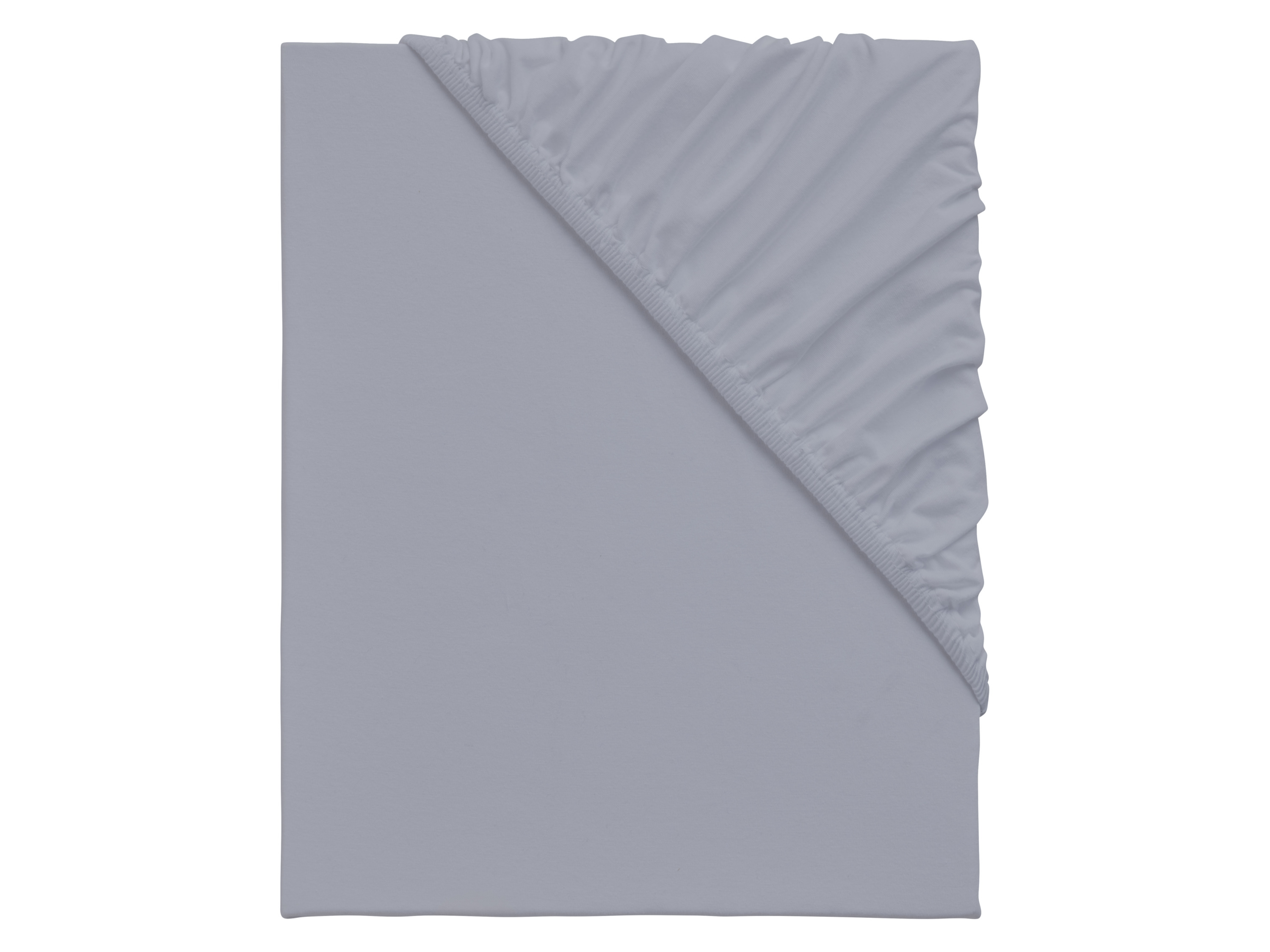 Emma Jersey hoeslaken 180-200 x 200 cm (Grijs)