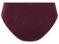 Bordeauxrode katoenen slip.