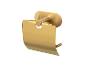 Gouden toiletpapierhouder.