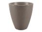 Kegelvormige plantenbak in grijsbruin