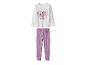 My Little Pony kinderpyjama: wit shirt met lange mouwen en paarse bloemenbroek