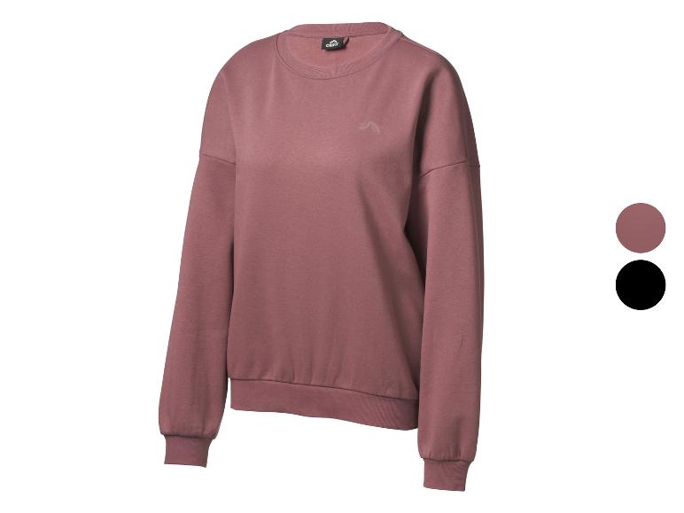 Roze sweatshirt met lange mouwen en discreet logo
