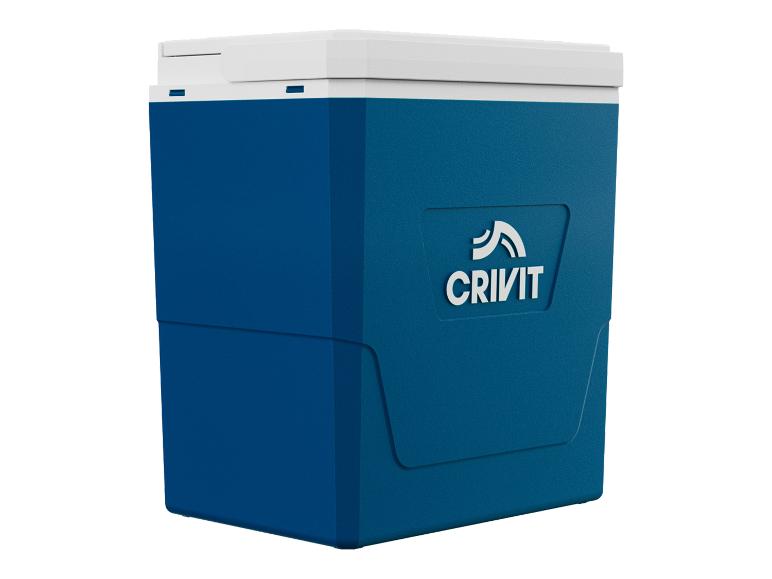 Blauwe Crivit koelbox.