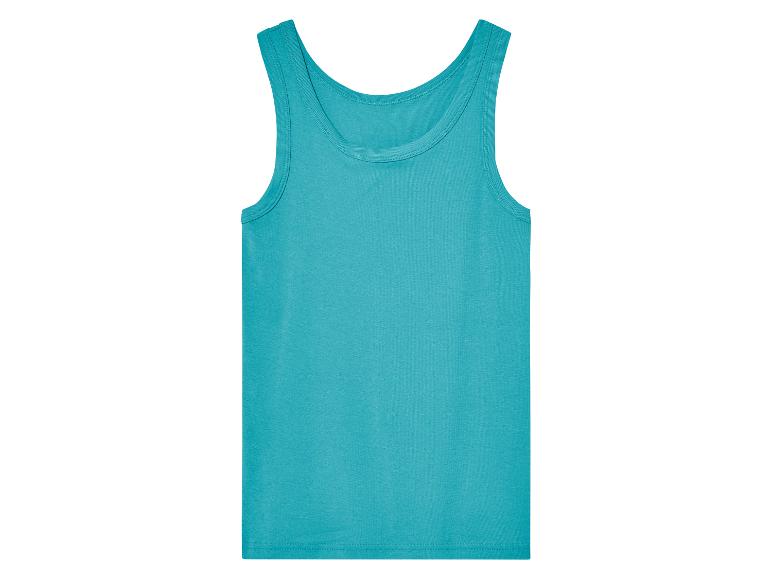 Turquoise tanktop voor kinderen.