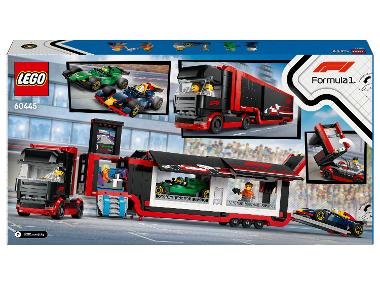 LEGO® City F1® truck met RB20 en AMR24 F1® auto's 60445