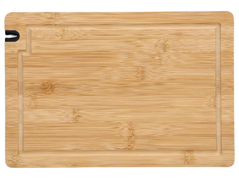 Bamboe snijplank met sapgoot en afgeronde hoeken