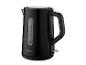Zwarte waterkoker met waterniveau-indicator, inhoud 1,7 L