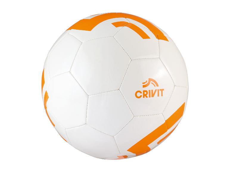 Witte Crivit voetbal met oranje details.