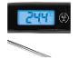 Digitale thermometer met display dat 24.4°C toont en een C/F-knop.