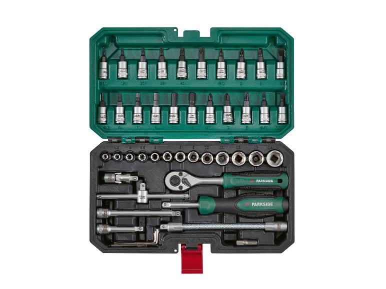 Parkside gereedschapset in een handige koffer.