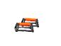 Crivit push-up bars met oranje getextureerde handvatten