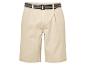 Beige shorts met riem: casual kleding.
