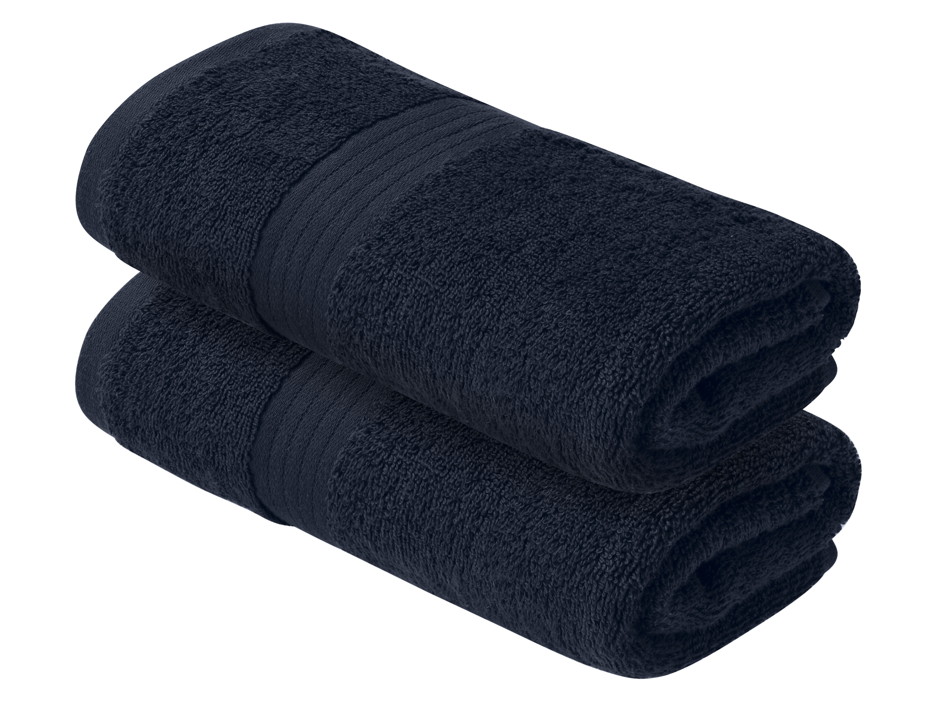 LIVARNO Set van 2 handdoeken 100 x 50 cm (Blauw) afbeelding