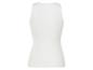 Witte, simpele, elegante tanktop.
