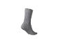 Grijze sok op witte achtergrond