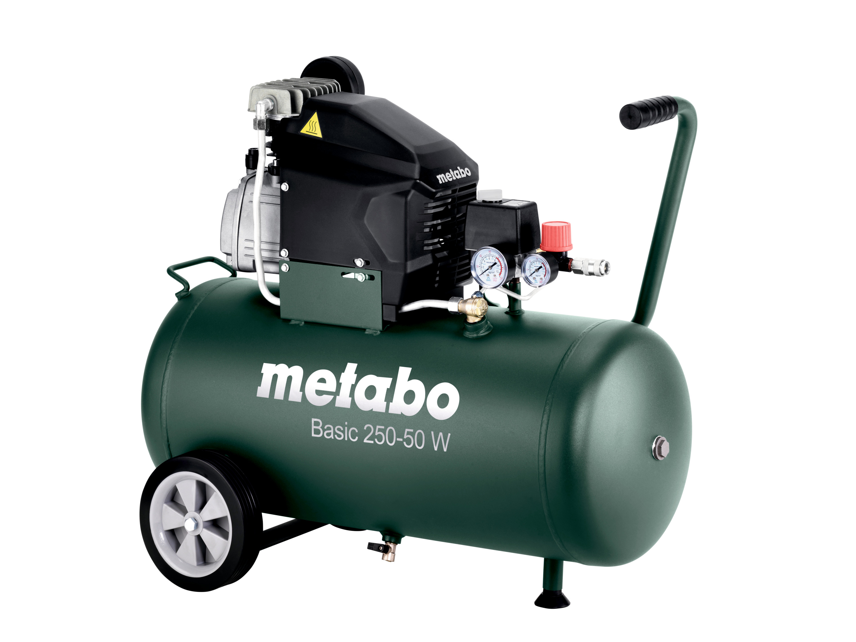 Metabo Basic 250-50 W - Compressor - Max. 8 bar - Ketelinhoud 50l - Effectief slagvolume 95 l/min