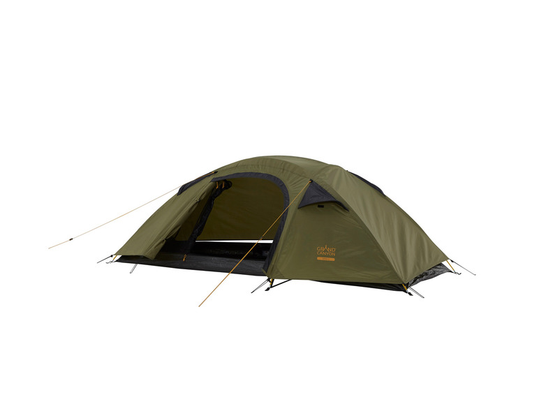 Een groene Grand Canyon Apex 1 tent.