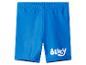 Blauwe zwemshort voor kinderen met witte opdruk