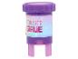 Paarse en roze 'FOREVER GIRLIE' stempel met sterrenachtergrond.