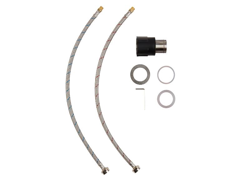 Aansluitslangen, fitting en afdichtingen voor kraan.