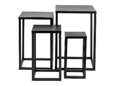 LIVARNO® Set van 4 bijzettafels