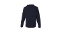 Donkerblauw poloshirt met lange mouwen voor kinderen, achteraanzicht
